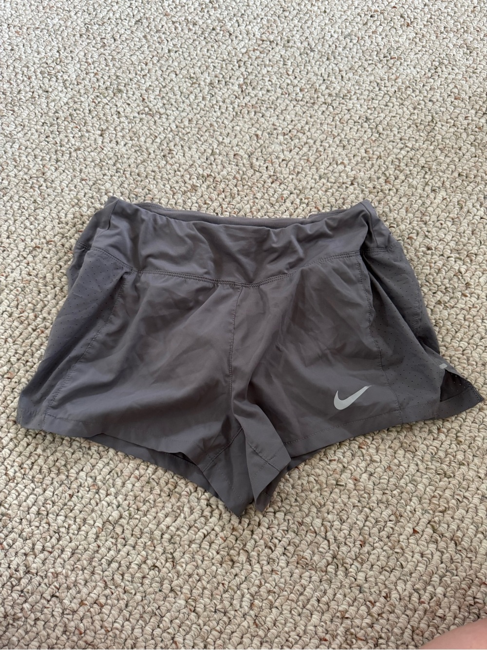 Nike Women's Dark Gray Athletic Running Shorts